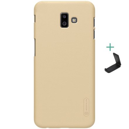 Samsung Galaxy J6 Plus (2018) SM-J610F, Műanyag hátlap védőtok, stand, Nillkin Super Frosted, arany