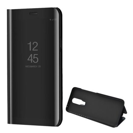 Xiaomi Redmi K30 / K30 5G / Poco X2, Oldalra nyíló tok, hívás mutatóval, Smart View Cover, fekete (utángyártott)